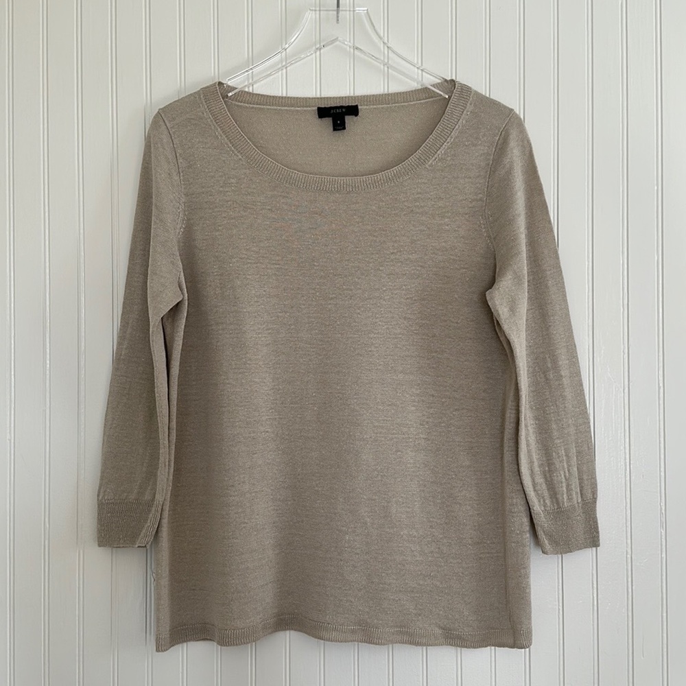 J. Crew Oversized Linen Beach Sweater